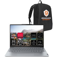 Lenovo Yoga Slim 6 Amd Ryzen 5 7540U 16GB 256GB SSD 14" Fhd+ Fdos Taşınabilir Bilgisayar & Per4 Çanta 82X3004GTXP301