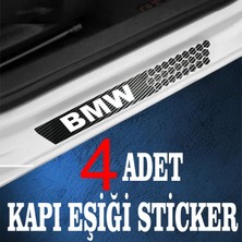 Bmw Özel Oto Kapı Eşikleri Sticker Karbon 4 Adet