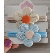 Çiçek Desenli Bağlamalı Kız Çocuk Toka