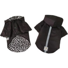 Miniş Siyah Içi Fileli Küçük Irk Köpek Yağmurluğu