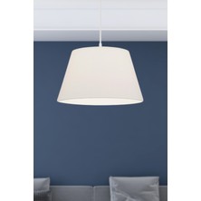 Art&Gift North Home Konik Kumaş Büyük Boy Tavan Sarkıt Avize Krem