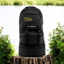 DSD Polo Körüklü Dağcı Sırt Çantası 65 Litre Kapasiteli Kamp Çantası Siyah