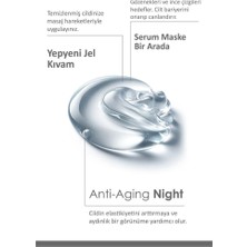 Tefity Anti-Aging Night : Yaşlanma Etkilerini Azaltan Serum Maske / Gece