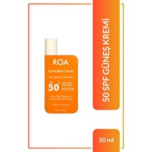 Roa Bitkisel 50 Spf Sunscreen Cream 50 ml Hassas Cilt Tipleri Için