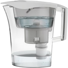LAICA Germ Stop ( Mikrop Bakteri Stop ) ( Beyaz ) Akıllı Filtreli Su Arıtmalı Çift Filtreli Filtre Sürahi 3.00LT. - UFSAA02