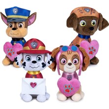 Paw Patrol Figür Peluş Oyuncak Love Serisi - Chase - 20 cm