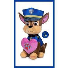 Paw Patrol Figür Peluş Oyuncak Love Serisi - Chase - 27 cm