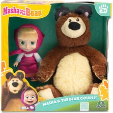 Toyfest Masha ile Koca Ayı 2 Li Figür Set - Masha And The Bear (Masha 12 Cm) & Koca Ayı Peluş (20 Cm)