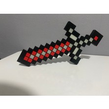 Devotech Minecraft Fosfor Işıklı Elmas Kılıç ve Minecraft Figür