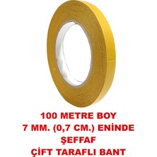 Rumuse Çift Taraflı Bant 100 Metre Uzunlukta (5 mm -0,5 Cm) Eninde