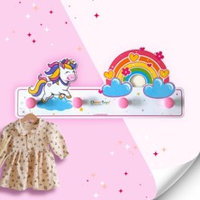 My Little Pony Ahşap Dekoratif Dinozor Kapı Duvar Askılık, Çocuk Askı, Bebek Çocuk Odası Kapı Duvar Askısı, Duvar Dekoru