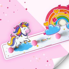 My Little Pony Ahşap Dekoratif Dinozor Kapı Duvar Askılık, Çocuk Askı, Bebek Çocuk Odası Kapı Duvar Askısı, Duvar Dekoru