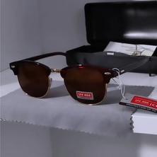 Ayel Glasses Clubmaster Güneş Gözlüğü  Kahverengi