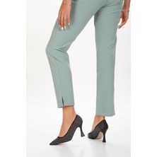 Kadın Stiletto Saten Malzemeli Taşlı (7 cm Topuklu) Ayakkabı