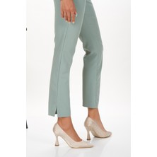 Kadın Stiletto Saten Malzemeli Taşlı (7 cm Topuklu) Ayakkabı