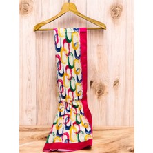 Aminenesil Akel Candy Polyester Şal Mor Pembe Yeşil Sarı