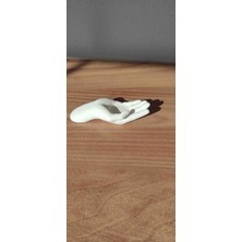 Mumluk Şamdan El Mumluk Beyaz 17 x 7 cm