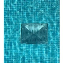 Comete Pool Krom Havuz Dip Emiş Izgarası 25 x 25 cm (316 Kalite)