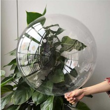 Balon Diyarı 18 Inch Şeffaf Bobo Balon - Parti ve Doğum Günü Süslemeleri Için Işıklı Balon, Büyük Boy