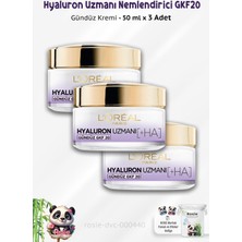 L'Oréal Paris 3 Adet Loreal Paris Hyaluron Uzmanı Nemlendirici Krem Gündüz GKF20 50 ml ve Rosıe