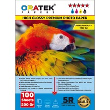 Oratek Epson ET-5880 Için Evertday Premium Parlak 13X18CM Fotoğraf Kağıdı 200 Gr. 100 Adet