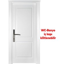 Armoni Wc Banyo Kapı Kolu Nikel Inox Aynalı Sağa Sola Uygun Iç Dış Wc Kapısı Kilitlenebilir 1 Takım