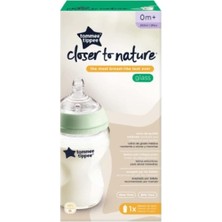 Tommee Tippee Closer To Nature Cam Biberon Şeffaf Yeşil 250 ml