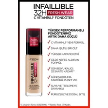 L'Oréal Paris 3 Adet Infaillible Fresh Wear 32H Fondöten SPF25 Golden Vanilla 120 ve Rosıe