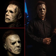 Çerçici Michael Myers Lateks Maske - Michael Myers Et Maske Kafaya Tam Geçmeli