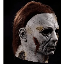 Çerçici Michael Myers Lateks Maske - Michael Myers Et Maske Kafaya Tam Geçmeli