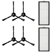 Mija Roborock Q5 Pro , Q5 Pro Plus Uyumlu Siyah 6 Parça Yedek Set