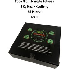 Coco Night 45 Mikron 1 Kg Kesilmiş Hazır Alüminyum Folyo, Nargile Folyosu, Nargile Kömürü