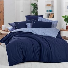 Sarev Marita Fancy Çift Kişilik Mavi Nevresim Takımı