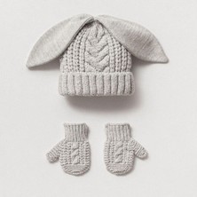 CSK Anne Bebekunısex 0-6 / 6-12 Ay Kulaklı Bere Eldiven Takımı