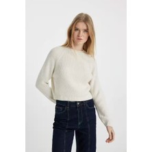 Defacto Pullover Ecru