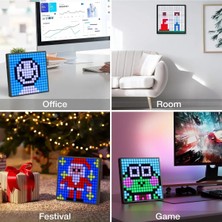 16X16 Piksel LED Ekranlı App Kontrollü Akıllı Piksel Resim Çerçevesi Pixel Display