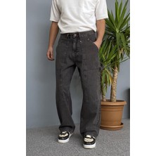 Baggy Kalıp Ön Cep Detaylı Kot Pantolon