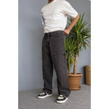 Baggy Kalıp Ön Cep Detaylı Kot Pantolon