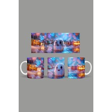 Fizello Cadılar Bayramı - Halloween Temalı Kupa Hediyelik Sunumluk Çeyizlik Kahve Fincanı