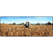 Alkese 70X30 cm PUBG PUSU Desenli Dikişli Kaydırmaz Tabanlı Speed Ver. Mouse Pad Oyuncu Gaming