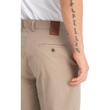 Varetta Erkek Bej Cepli Casual Chino Regular Kesim Likralı Kanvas Pantolon