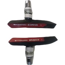 V Brake Fren Pabucu - 4 Mevsim [kırmızı / Siyah] Brakco Taıwan