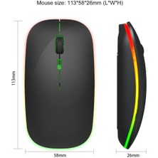 Şarj Edilebilir Kablosuz Bilgisayar Faresi Led8 - 4 Tuşlu, 3200 Dpi, 2.4ghz