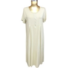 Pierre Cardin Pierre Cardin-7265-BAYAN Kısa Kollu Lousa Gecelik-Kum Beji