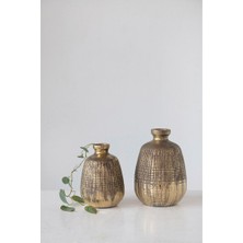 Terracotta Desenli Vazo