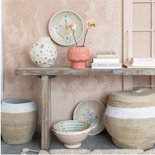 Kabartmalı Terracotta Saksı