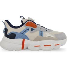 Cool Rex 31-36 Mavi Akıllı Bağcıklı Çocuk Spor Ayakkabı