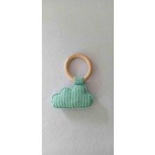 Karakalem Evi Amigurumi Bulut Diş Kaşıyıcı Mavi