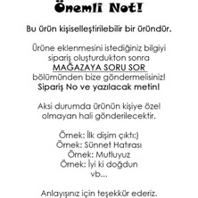 Beyhan Bayhan 20 Adet Kişiye Özel Yuvarlak Bayraklı Sünnet Kürdanı - Toothpick