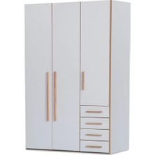 Bubu Home Retro 3 Kapaklı Dolap